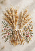 Les Deux Gerbes beaded autumn wall art print