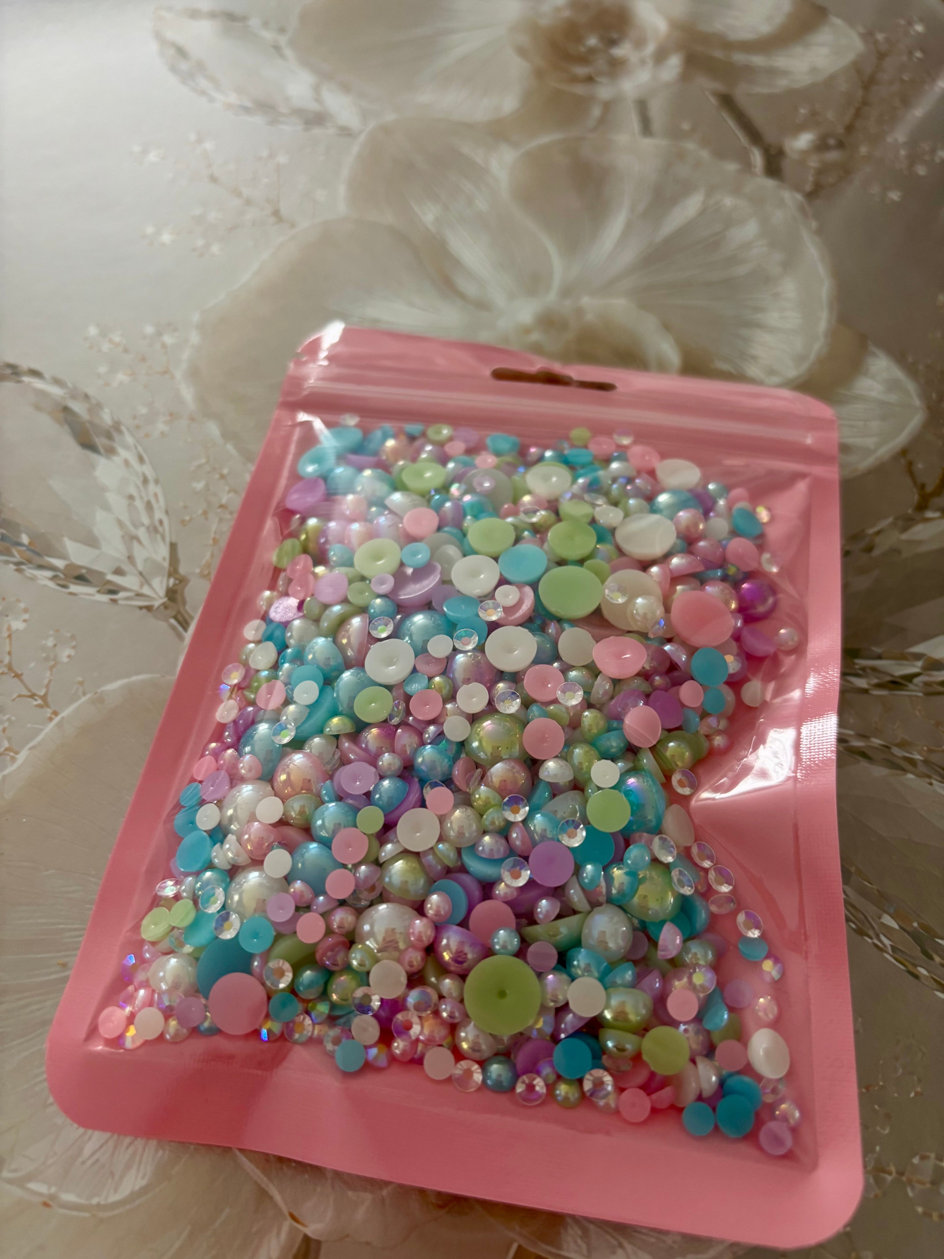 Half Pearls Pastel Color AB Mix
