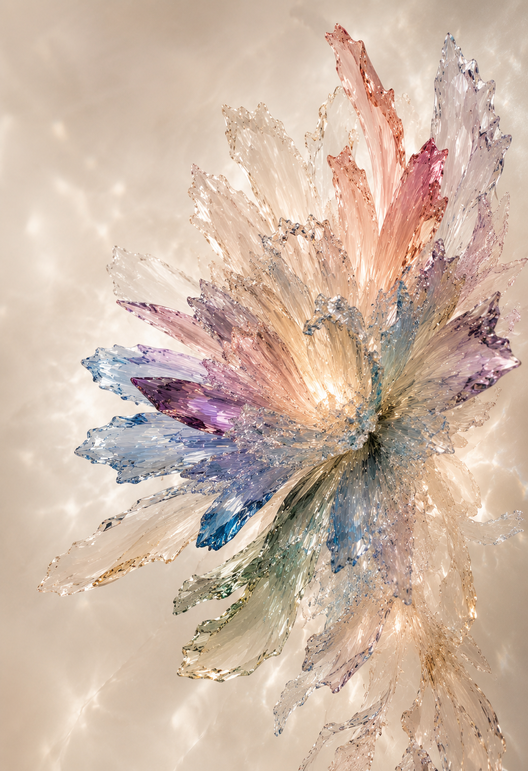 Genesis of Silence — crystalline botanical fine art print by Maison du Silence