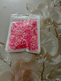 Half Pearls 8mm Pink Mixed Sizes