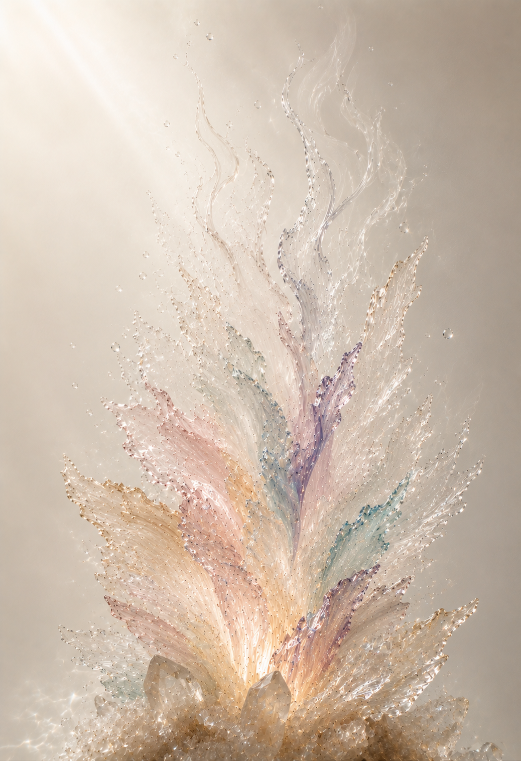The Last Crystal Garden — crystalline botanical fine art print by Maison du Silence