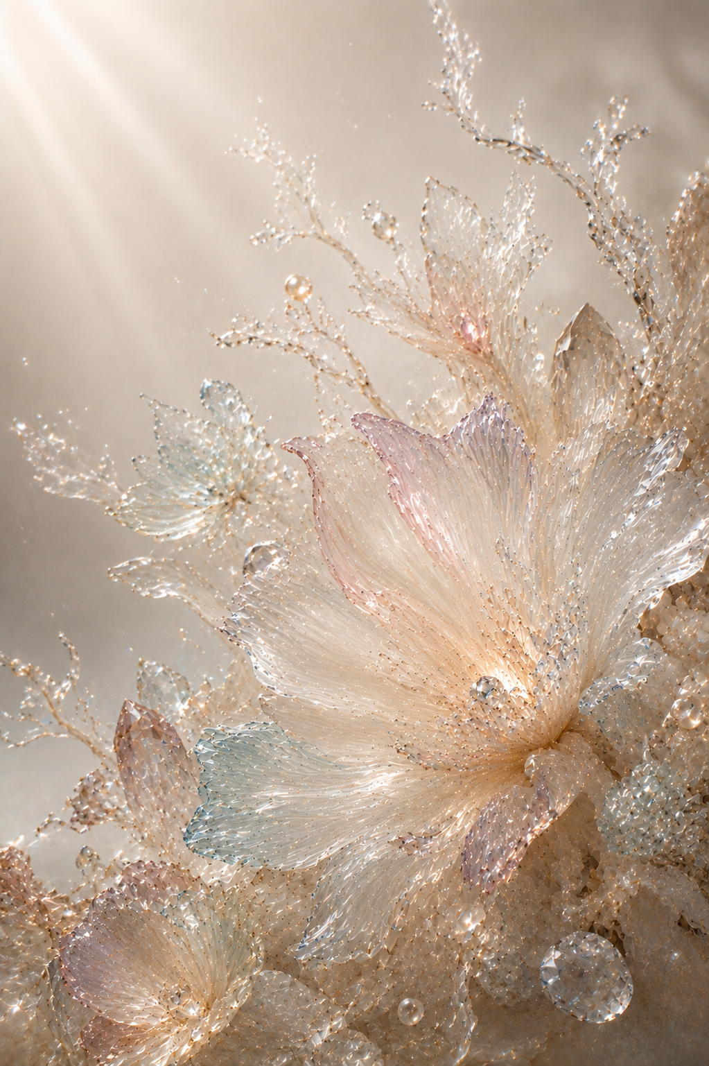 The Quiet Core — crystalline botanical fine art print by Maison du Silence