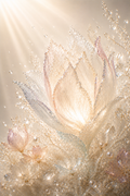 Silent Gravity — crystalline botanical fine art print by Maison du Silence