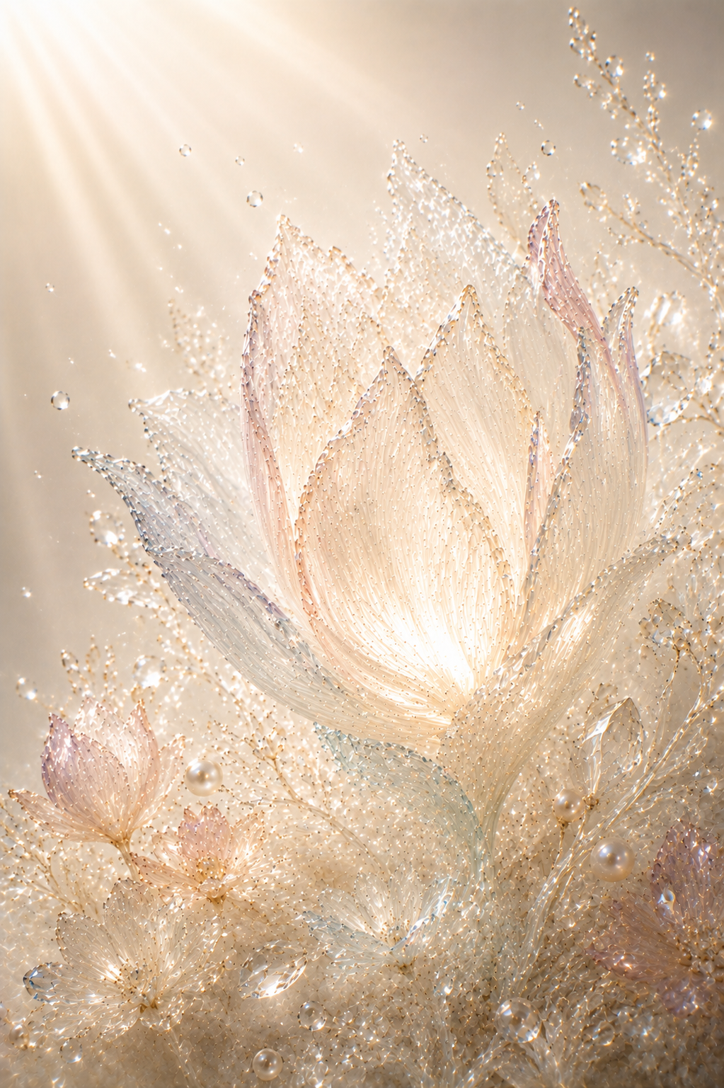 Silent Gravity — crystalline botanical fine art print by Maison du Silence
