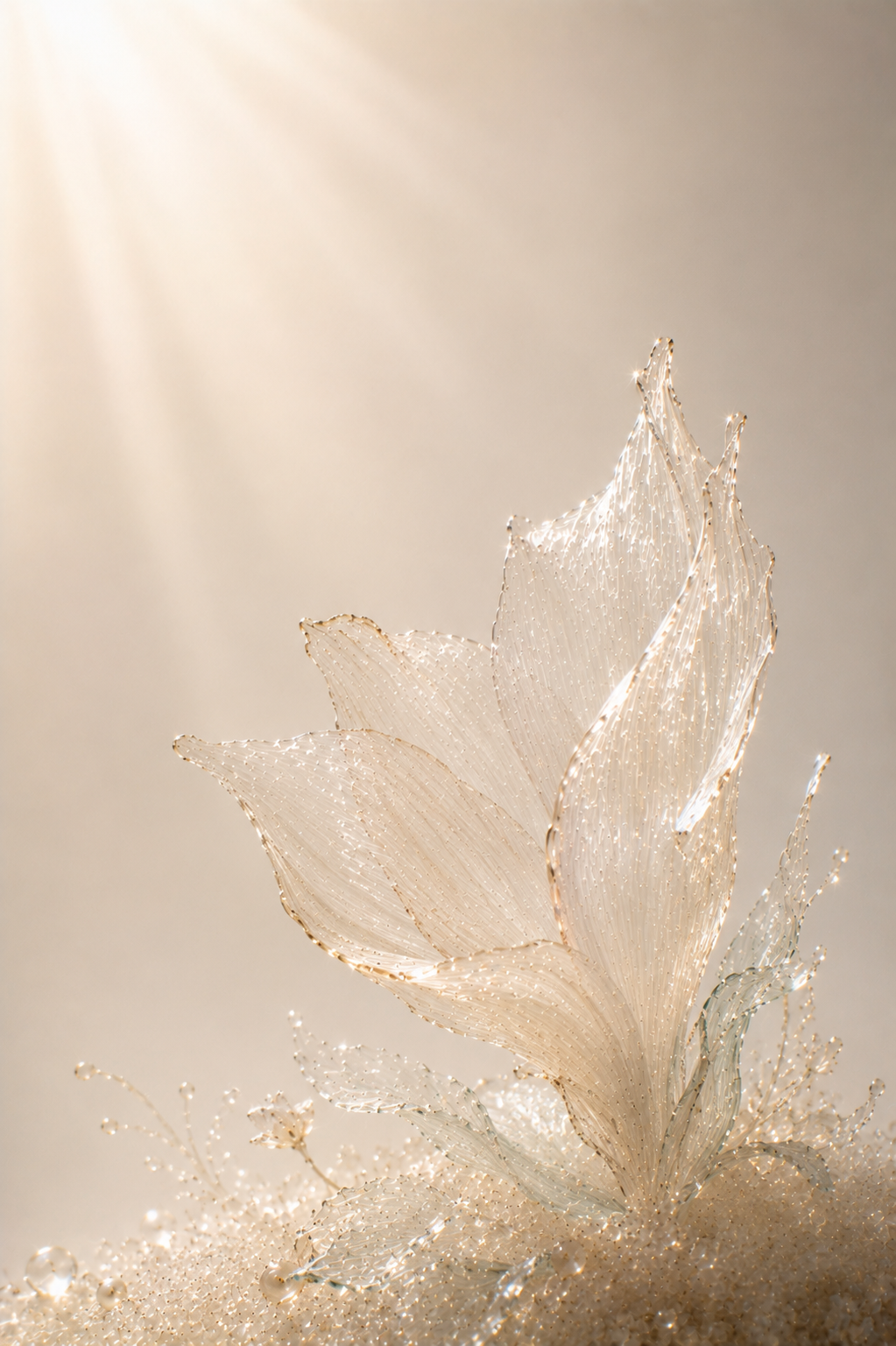 Echoes of Light — crystalline botanical fine art print by Maison du Silence
