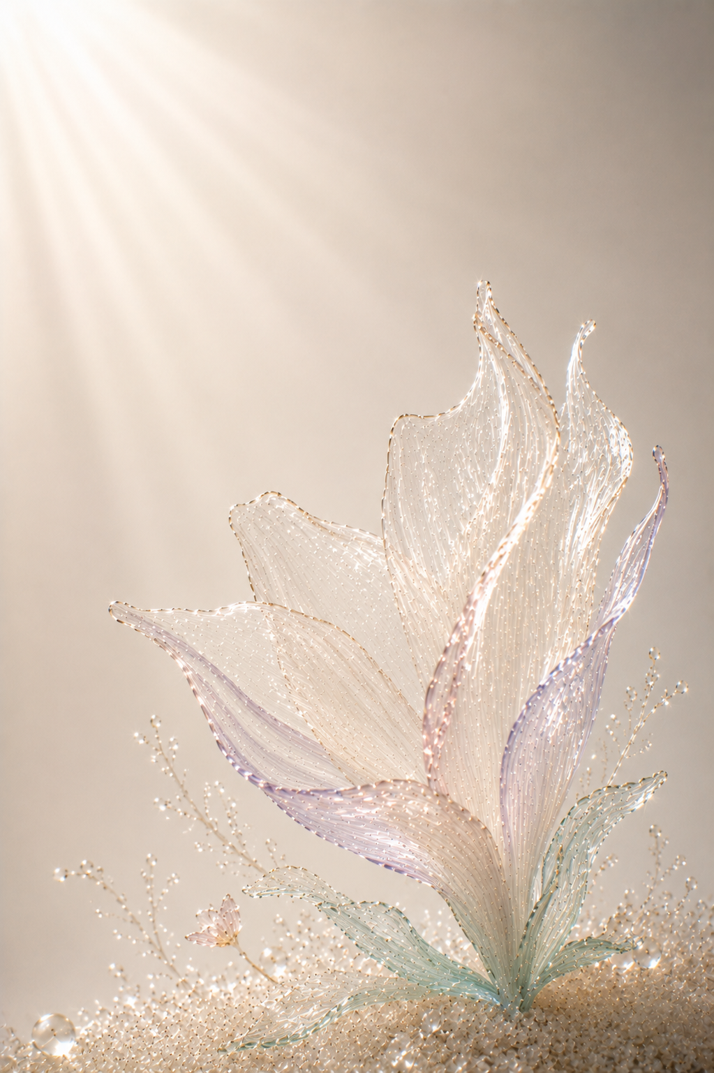 Before the Flower Existed — crystalline botanical fine art print by Maison du Silence