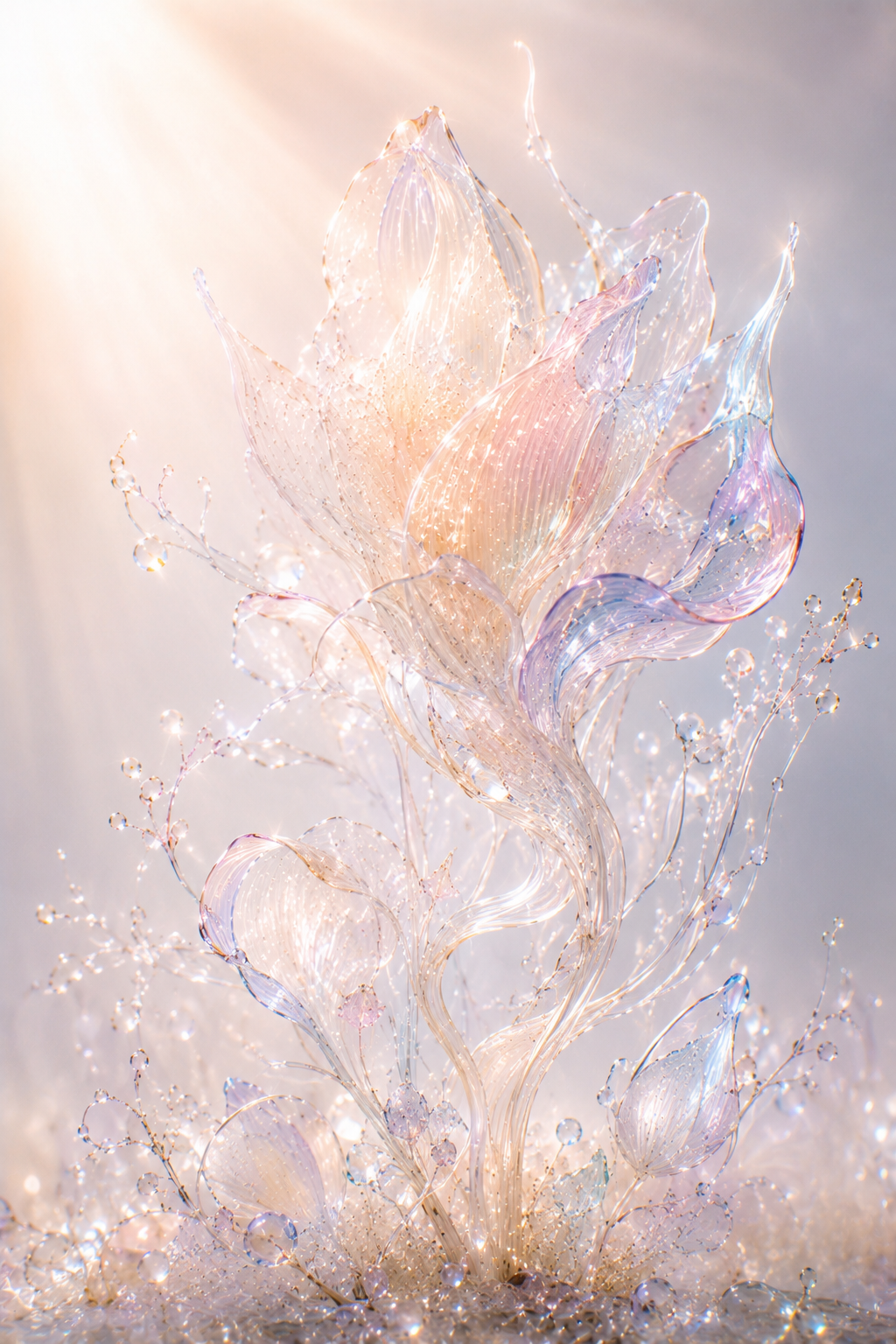 Lumina — crystalline botanical fine art print by Maison du Silence
