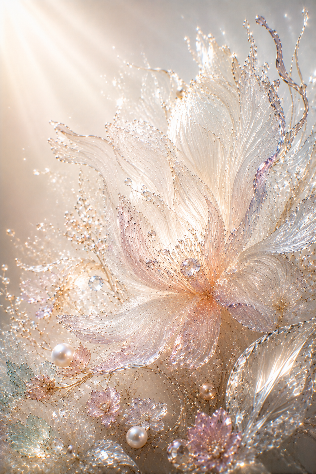 The Shape of Silence — crystalline botanical fine art print by Maison du Silence