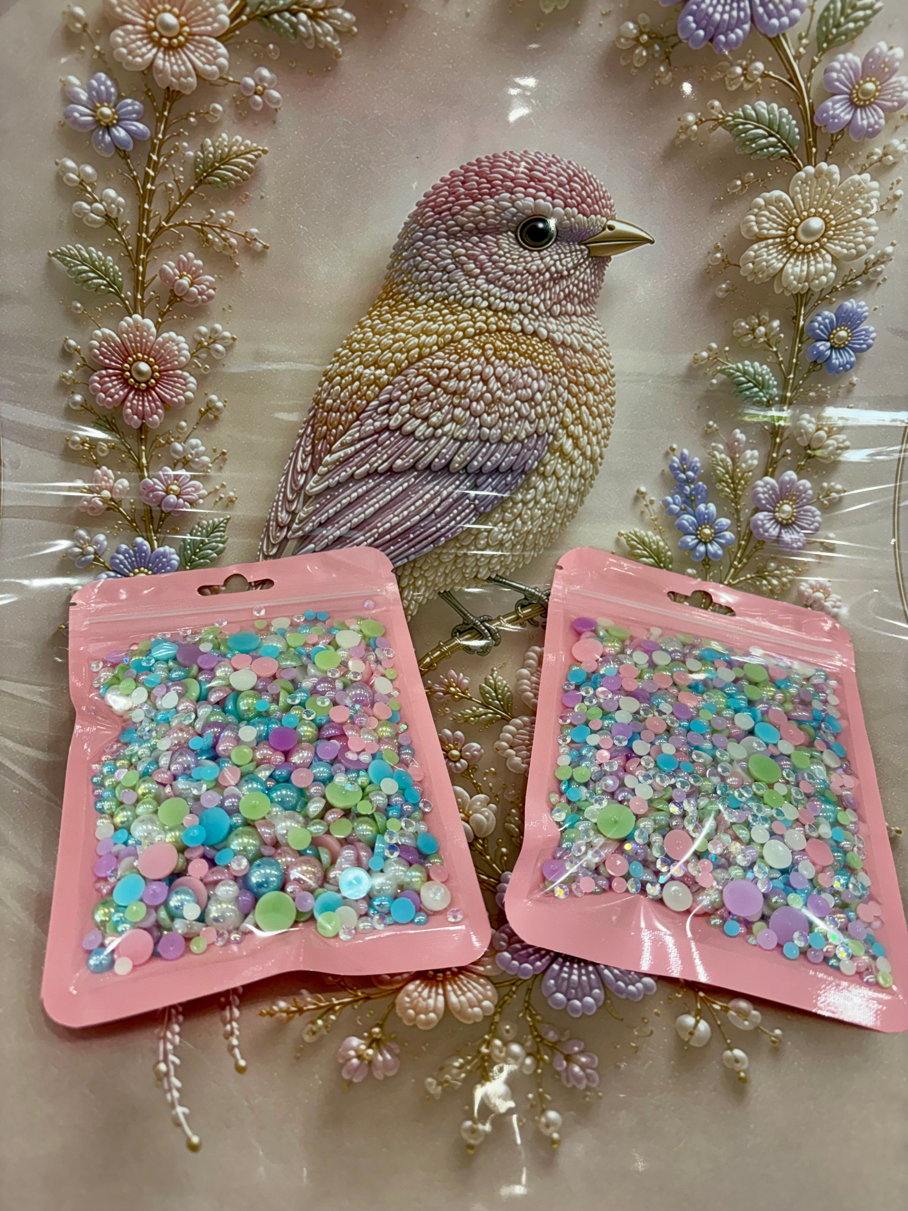 Half Pearls Pastel Color AB Mix