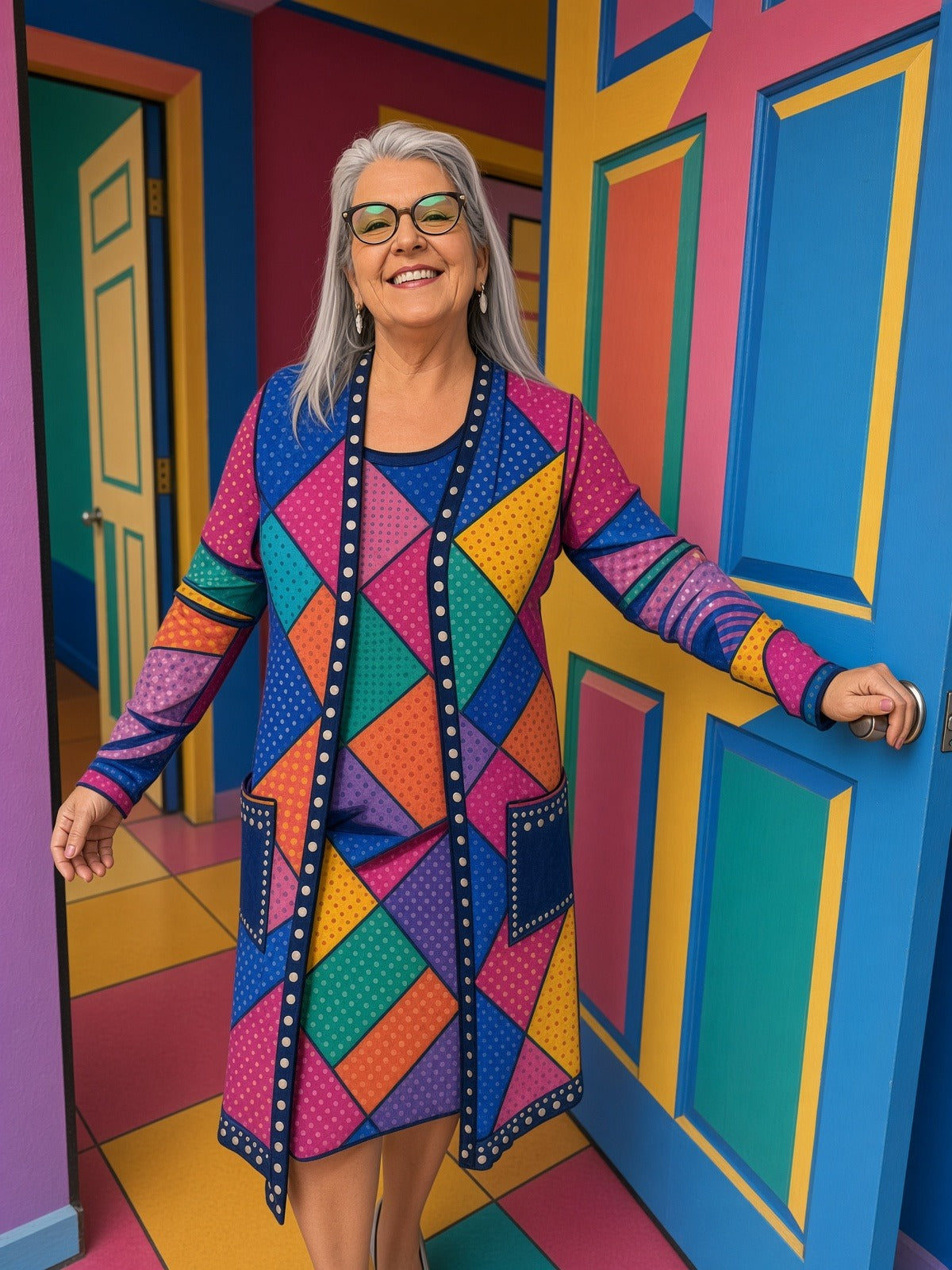 Ageless Joy — vibrant portrait fine art print