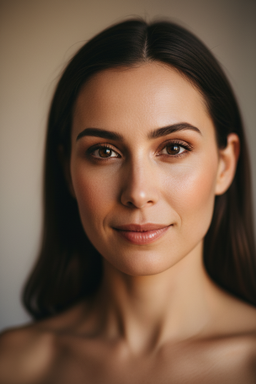 Photorealistic portrait printed on Moab Slickrock Metallic Pearl