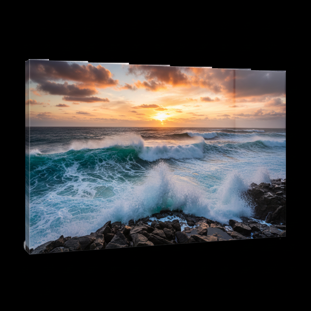 Coastal landscape printed on Epson Metallic paper