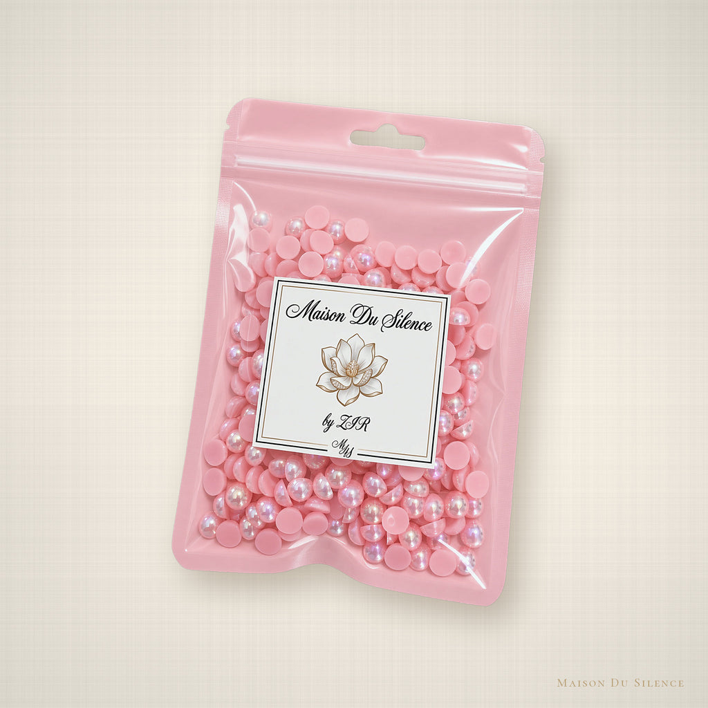 Pink Dream bead mix styled on a soft ivory backdrop
