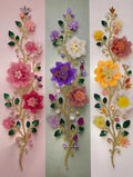 Jardín de Enredaderas — Arte floral con cuentas hecho a mano 13x19
