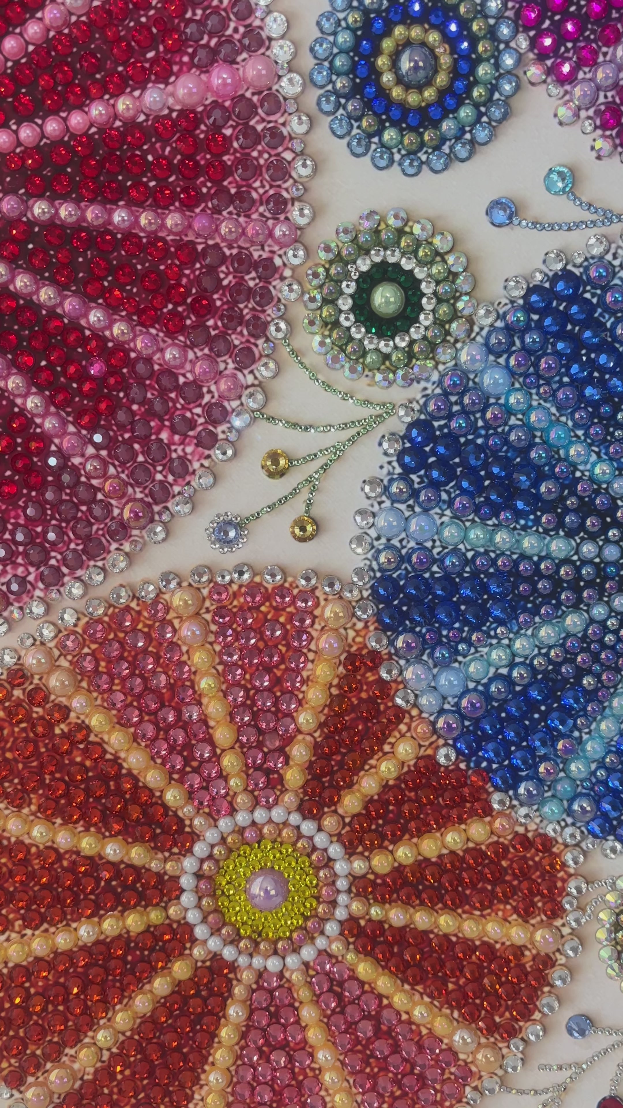 Symphony of Color — Handmade Rhinestone Artwork