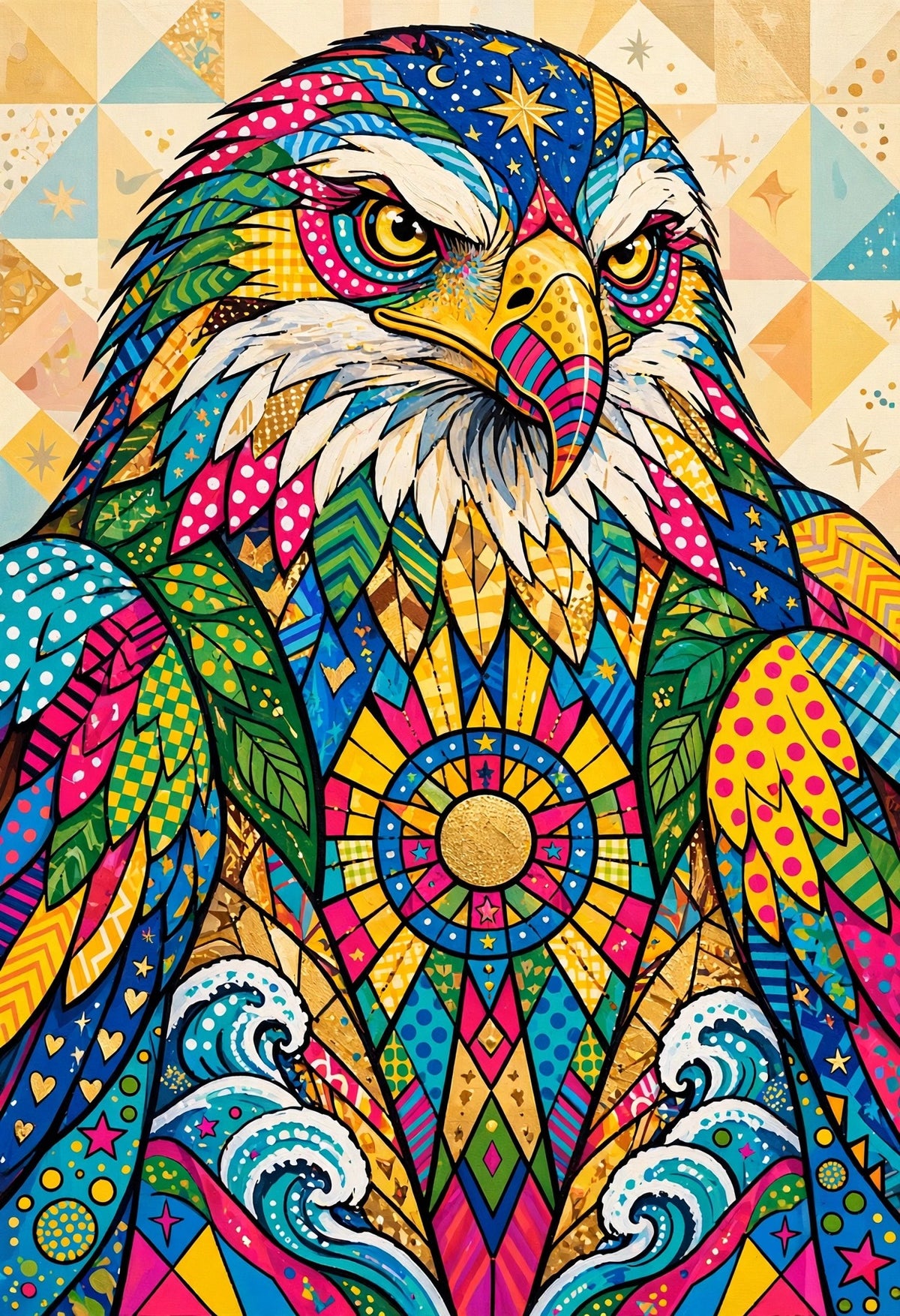 The Sovereign — pop art eagle fine art print